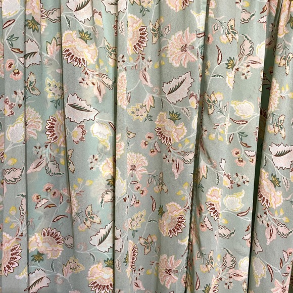 Torrid Festi Floral Sheer Dress Women Sz 4 Green Multicolor Long Sleeve Pullover - Picture 3 of 7